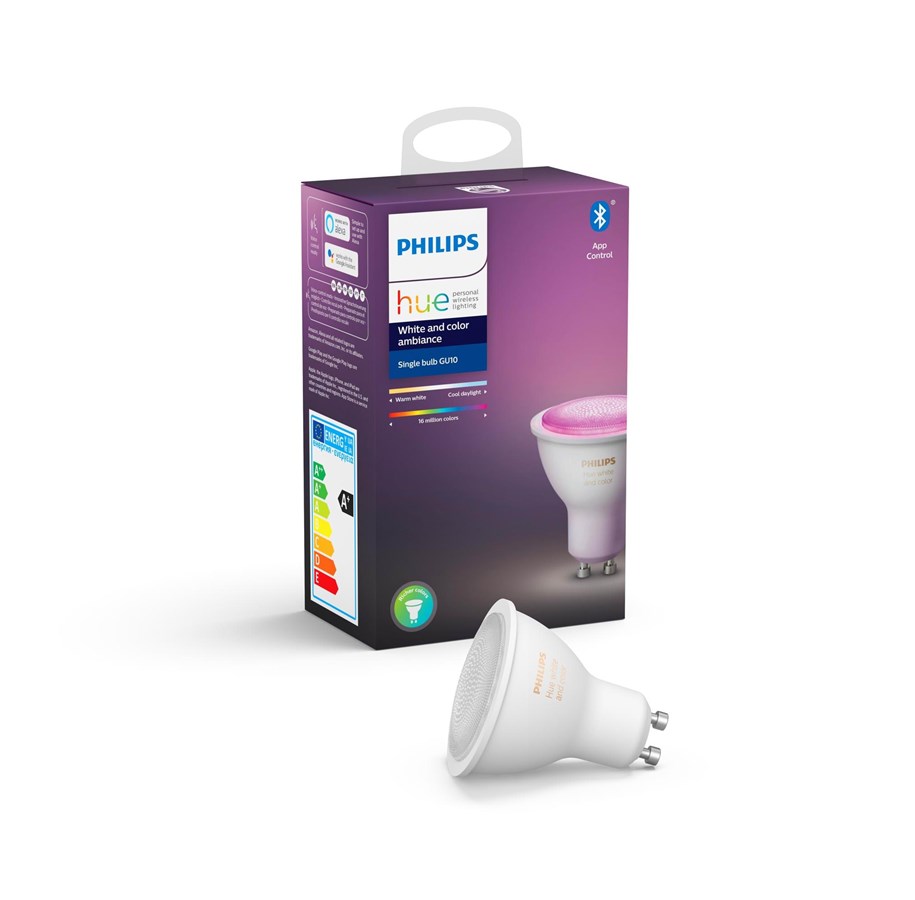 Smart-Home - Philips Hue GU10 White & Color Ambiance (Bluetooth) - 929001953101