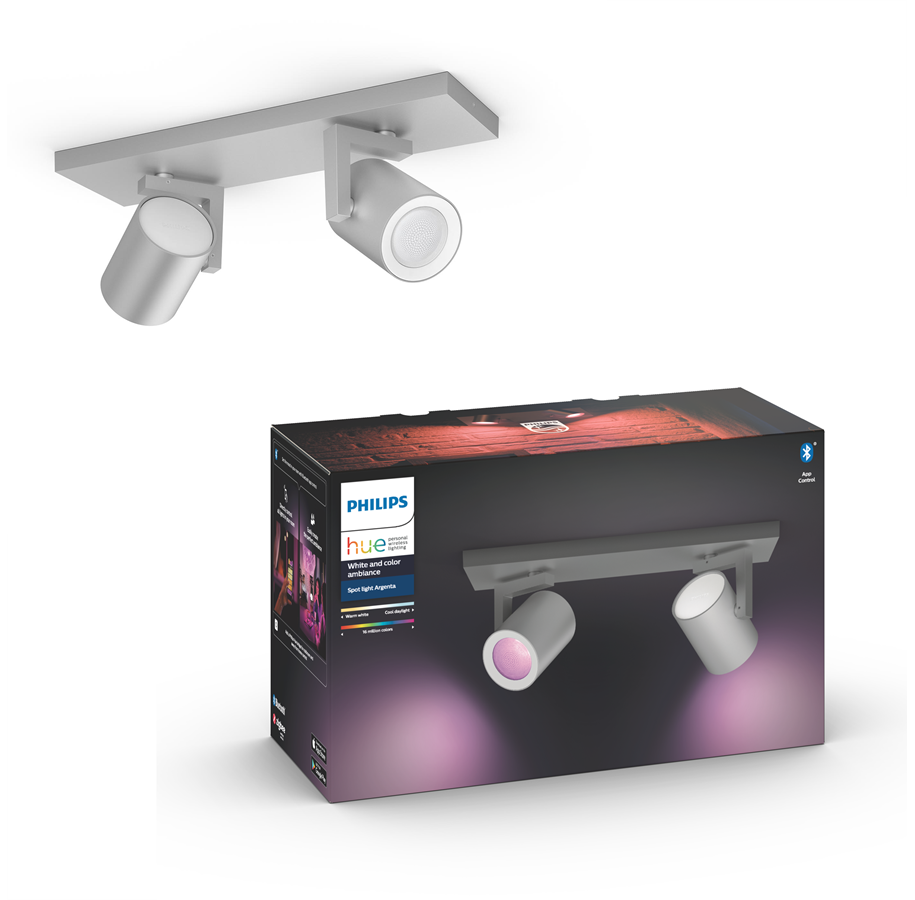 Smart-Home - Philips Hue Argenta 2er Spot - Alu - 915005762401