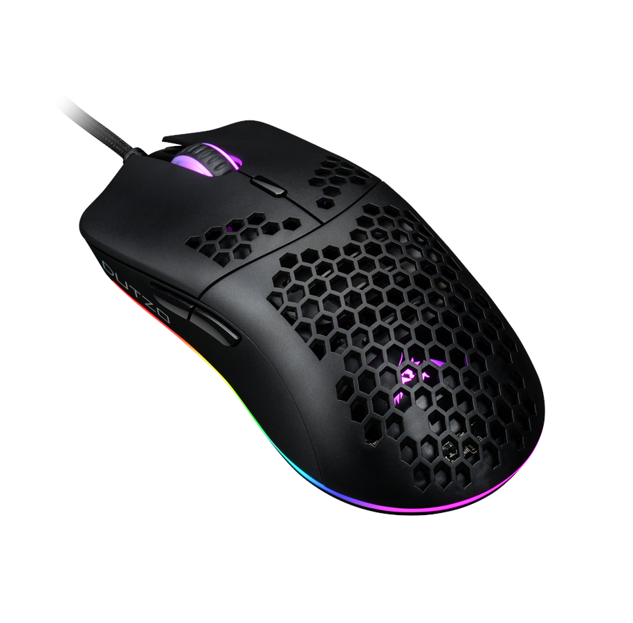 Maus - DUTZO Keiryō RGB - Matt Black - Gaming Maus (Schwarz mit RGB) - KEIRYO3389-RGB-MB