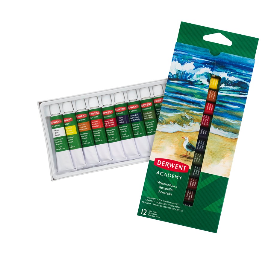 Hobby-Zubehör - Derwent WATER COL. PAINT 12X12ML - 2302404