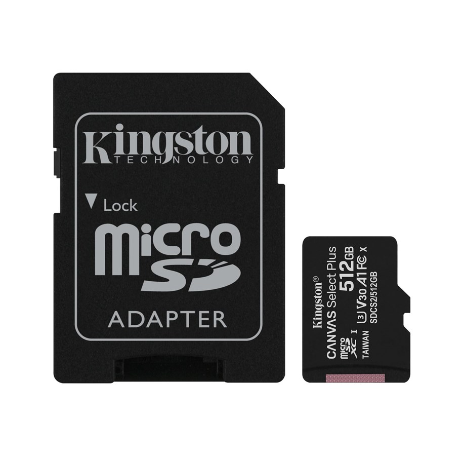 Speicherkarten - Kingston Canvas Select Plus microSD/SD - 100MB/s - 512GB - SDCS2/512GB