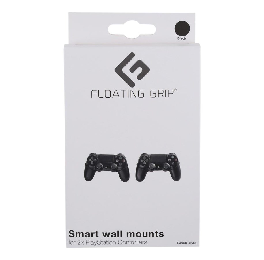 Gaming Zubehör - Floating Grip Playstation Controller Wall Mounts - Black - Miscellaneous Zubehör für Spielkonsole - Sony PlayStation 4 - 5713474000081