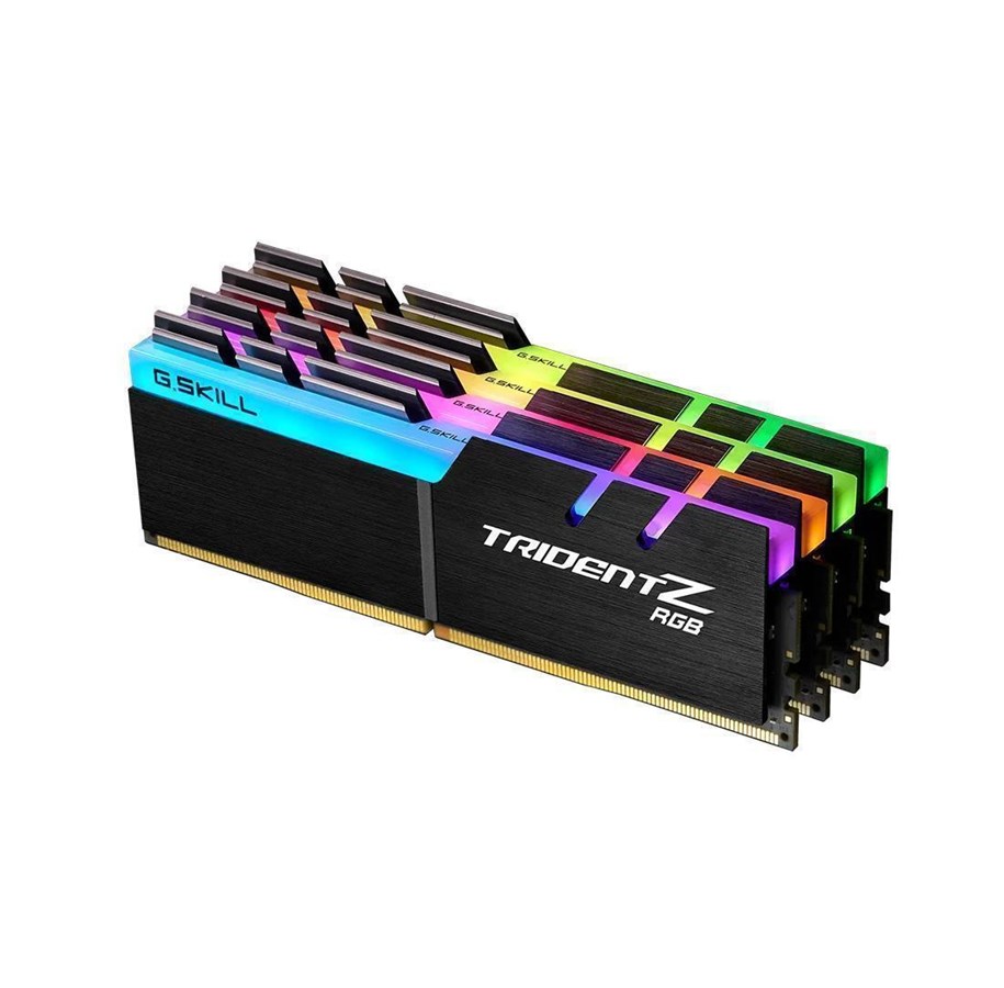 RAM - G.Skill Trident Z RGB DDR4-3600 - 32GB - CL18 - Quad Channel (4 pcs) - Intel XMP - Schwarz mit RGB - F4-3600C18Q-32GTZR