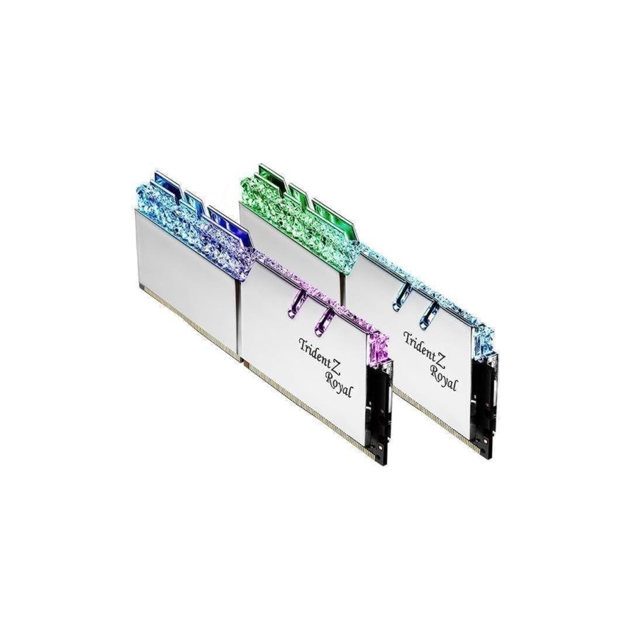 RAM - G.Skill Trident Z Royal DDR4-3600 - 32GB - CL18 - Dual Channel (2 pcs) - Intel XMP - Silber mit RGB - F4-3600C18D-32GTRS