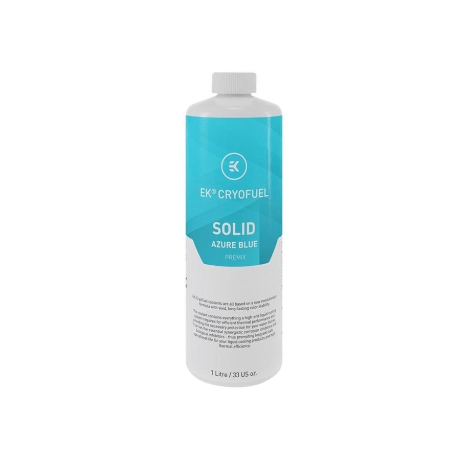 DIY Wasserkühlung - EK Water Blocks EK-CryoFuel Solid Azure Blue (Premix 1000mL) - 3831109880357