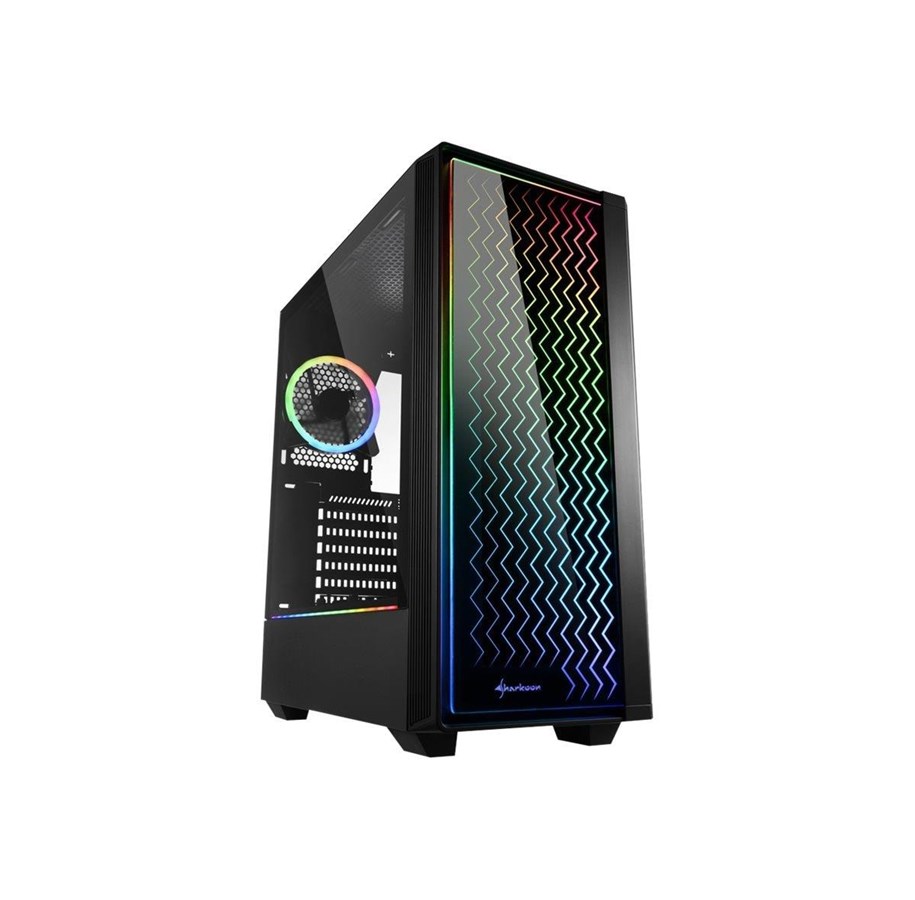 Gehäuse - Sharkoon RGB LIT 200 - mid tower - ATX - Gehäuse - Tower - Schwarz - 4044951028160