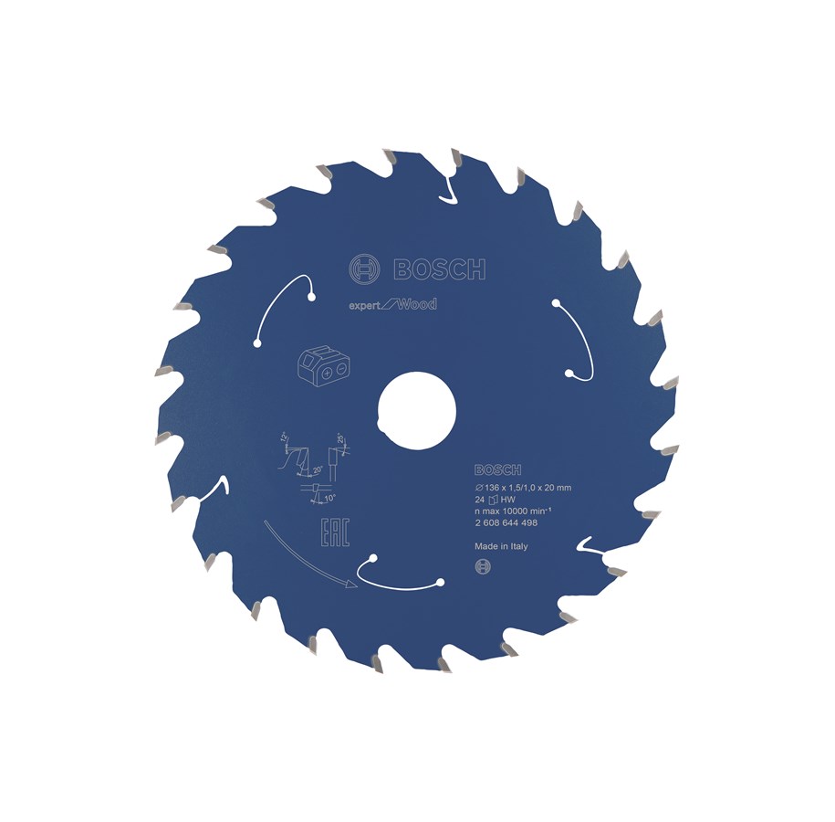 Handkreissäge - Bosch Bosc Kreissägebl. EfW 136x20x1.5/1x24T | 260864449 - 2608644498