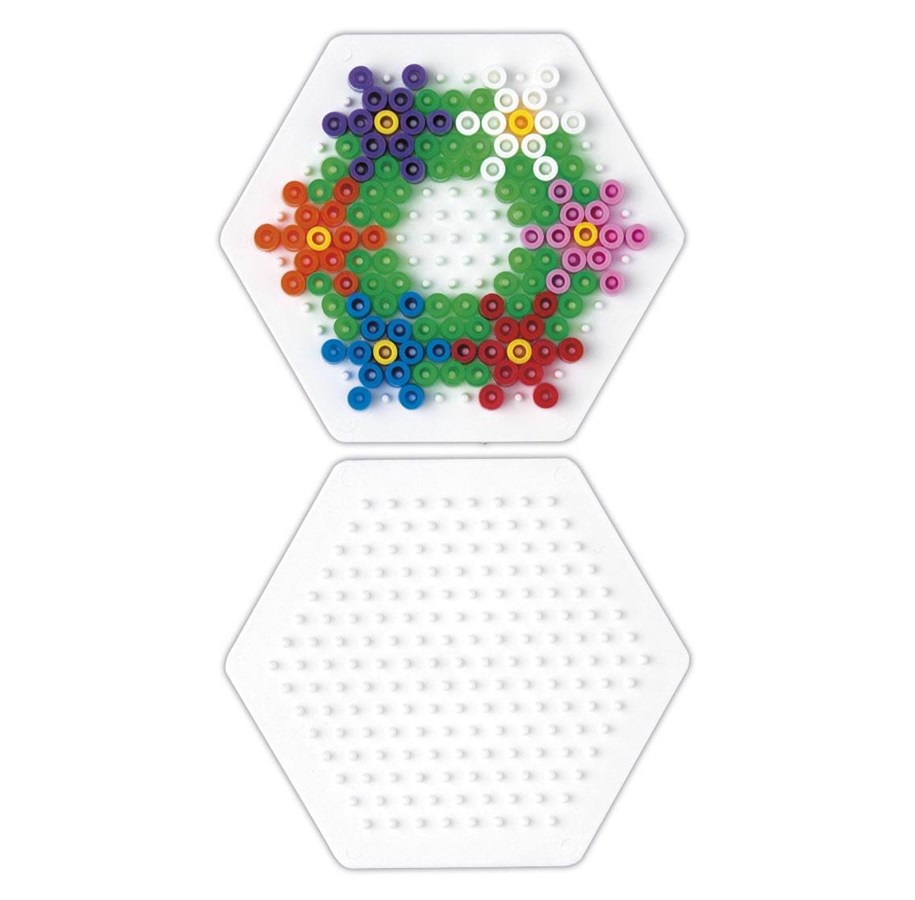 Kreativ-Spiele - Hama Ironing Beads Pegboard-Hexagon Small - 223