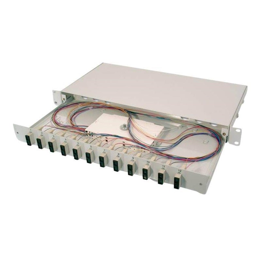 Netzwerkzubehör - DIGITUS fibre-optic splice box - 1U - 19" - DN-96321-4