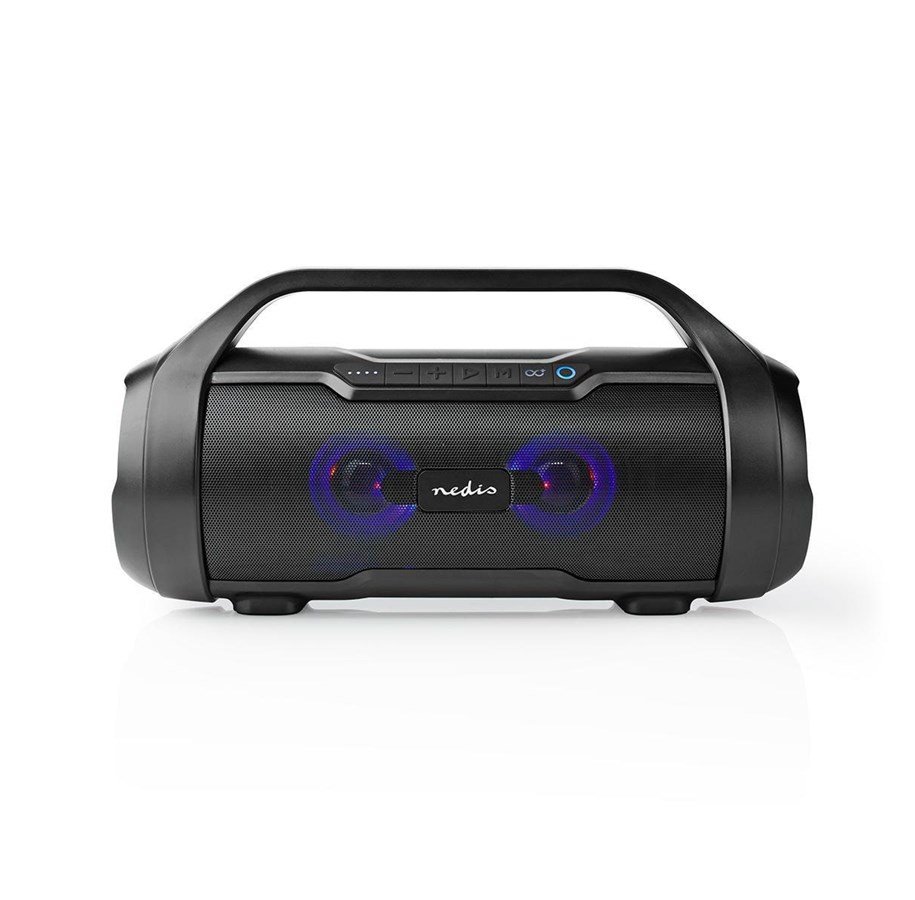 MP3-Player & Zubehör - Nedis Party-boombox | 9 timers spilletid | Bluetooth® | - MP3 Spieler - SPBB310BK
