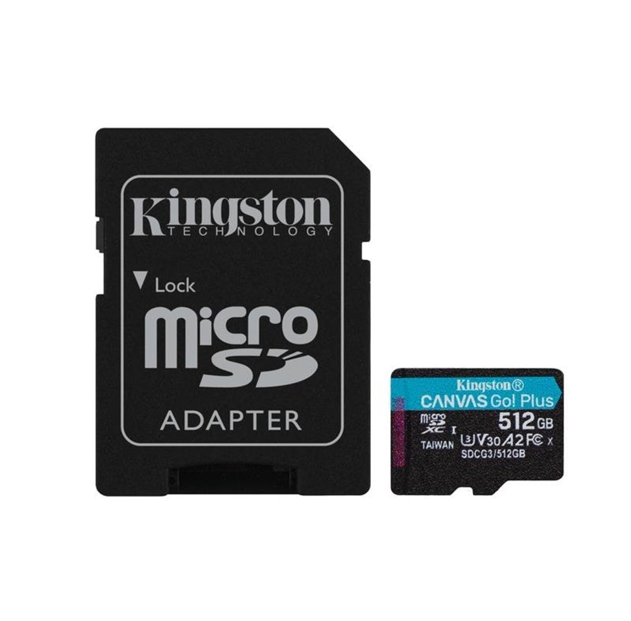 Speicherkarten - Kingston Canvas Go! Plus microSD/SD - 170MB/s - 512GB - SDCG3/512GB
