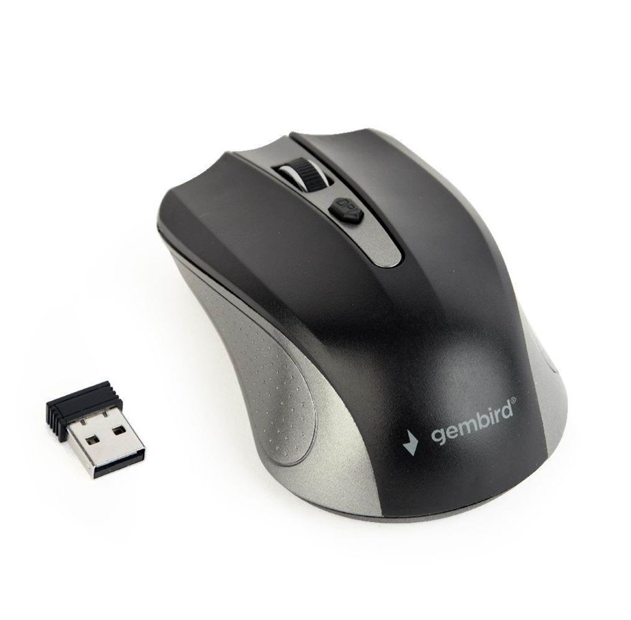 Maus - Gembird Wireless optical mouse 4B-04 - Maus (Schwarz) - MUSW-4B-04-GB