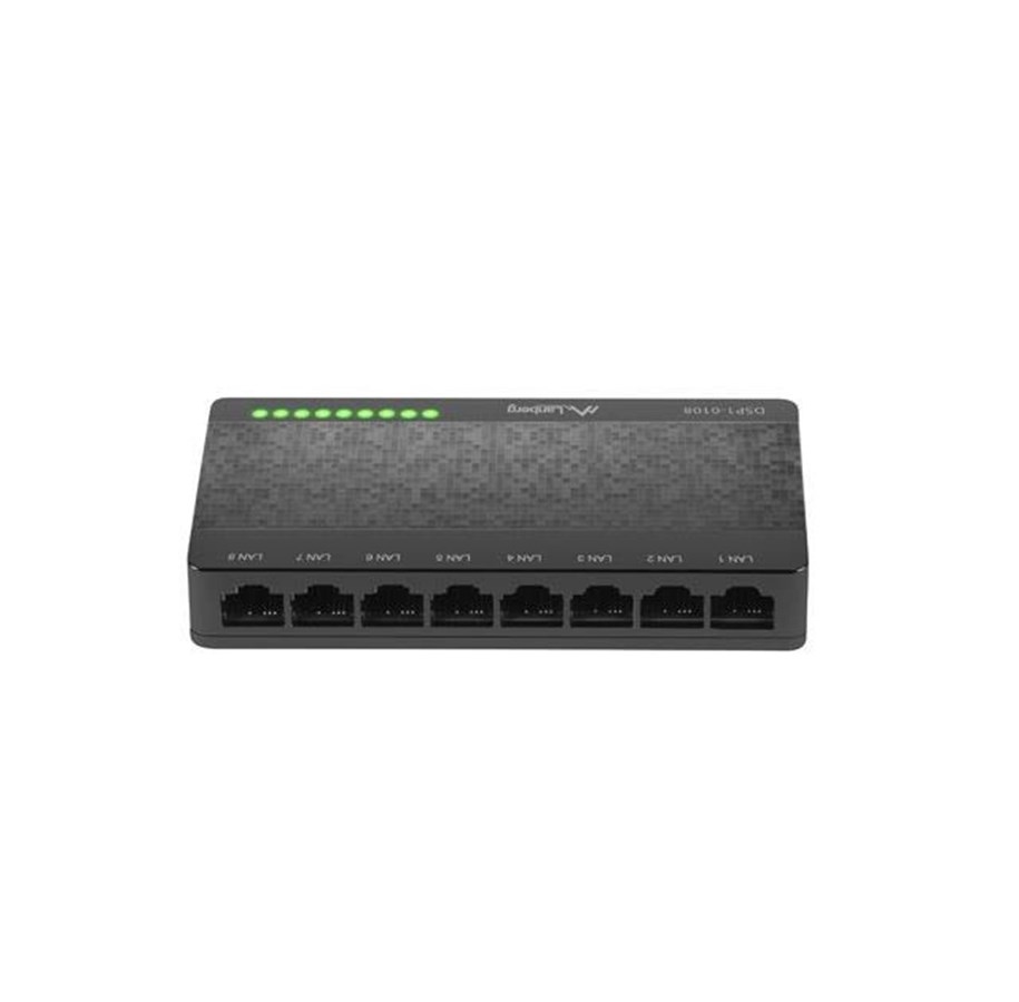 Switches - Lanberg DSP1-0108 - switch - 8 ports - unmanaged - DSP1-0108