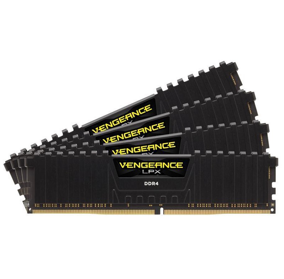 Arbeitsspeicher (RAM) - Corsair Vengeance LPX DDR4-3200 - 64GB - CL16 - Quad Channel (4 pcs) - Intel XMP - Schwarz - CMK64GX4M4E3200C16