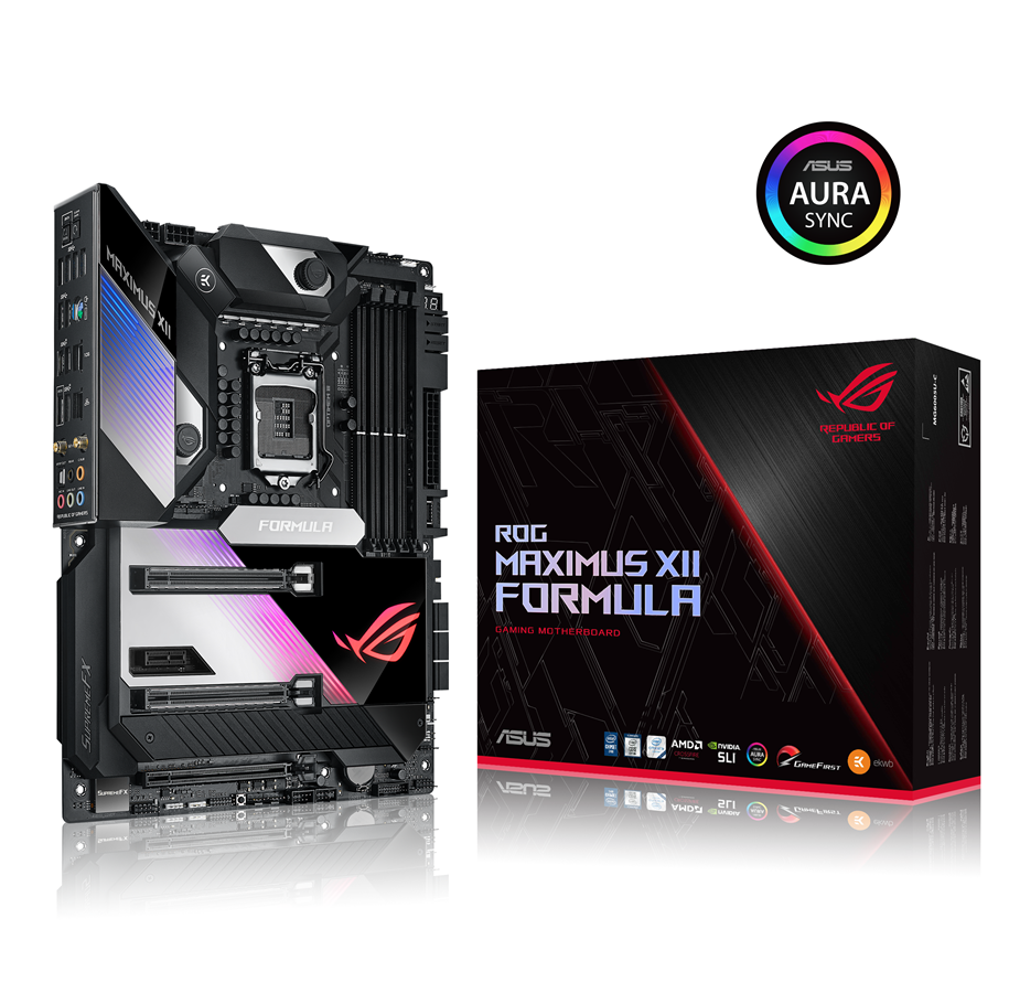 Mainboard - ASUS ROG MAXIMUS XII FORMULA [Wi-Fi] Mainboard - Intel Z490 - Intel LGA1200 socket - DDR4 RAM - ATX - 90MB1370-M0EAY0