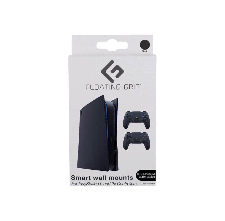 Wandhalterungen, AV-Halterungen & AV-Möbel - Floating Grip Playstation 5 wall mount Bundle - Black - Max 10 kg - recommended for - 5713474113002