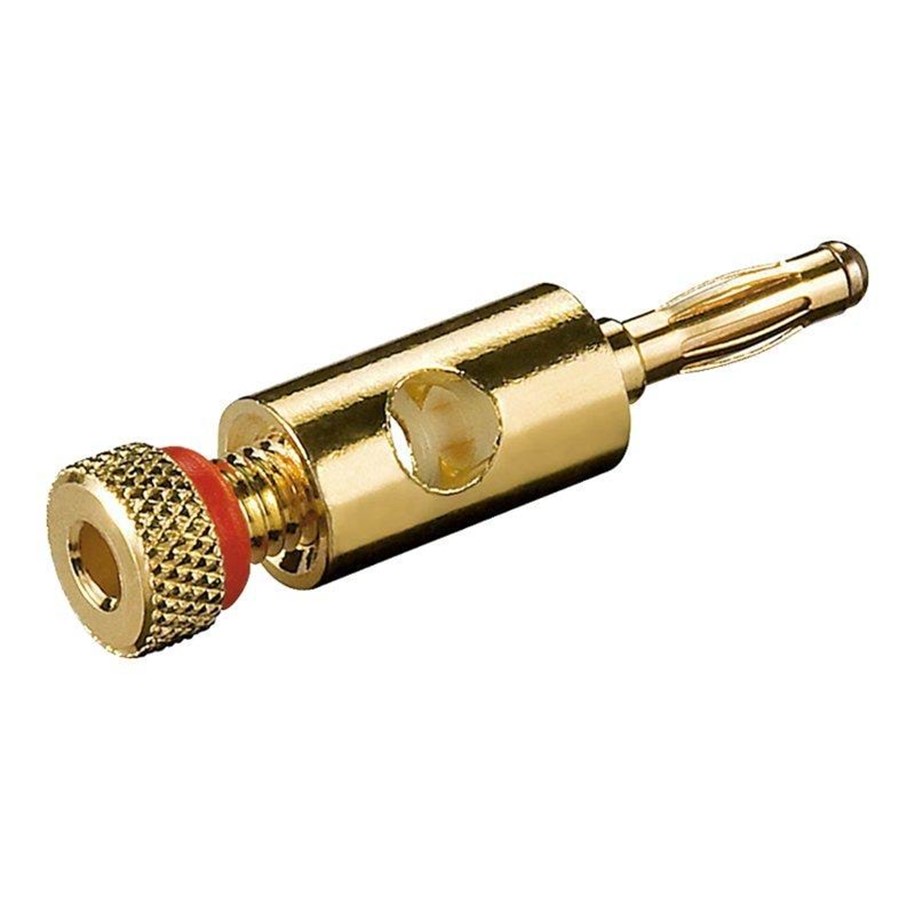 Display Kabel - Pro Banana Plug 4mm - Gold - 4040849116841