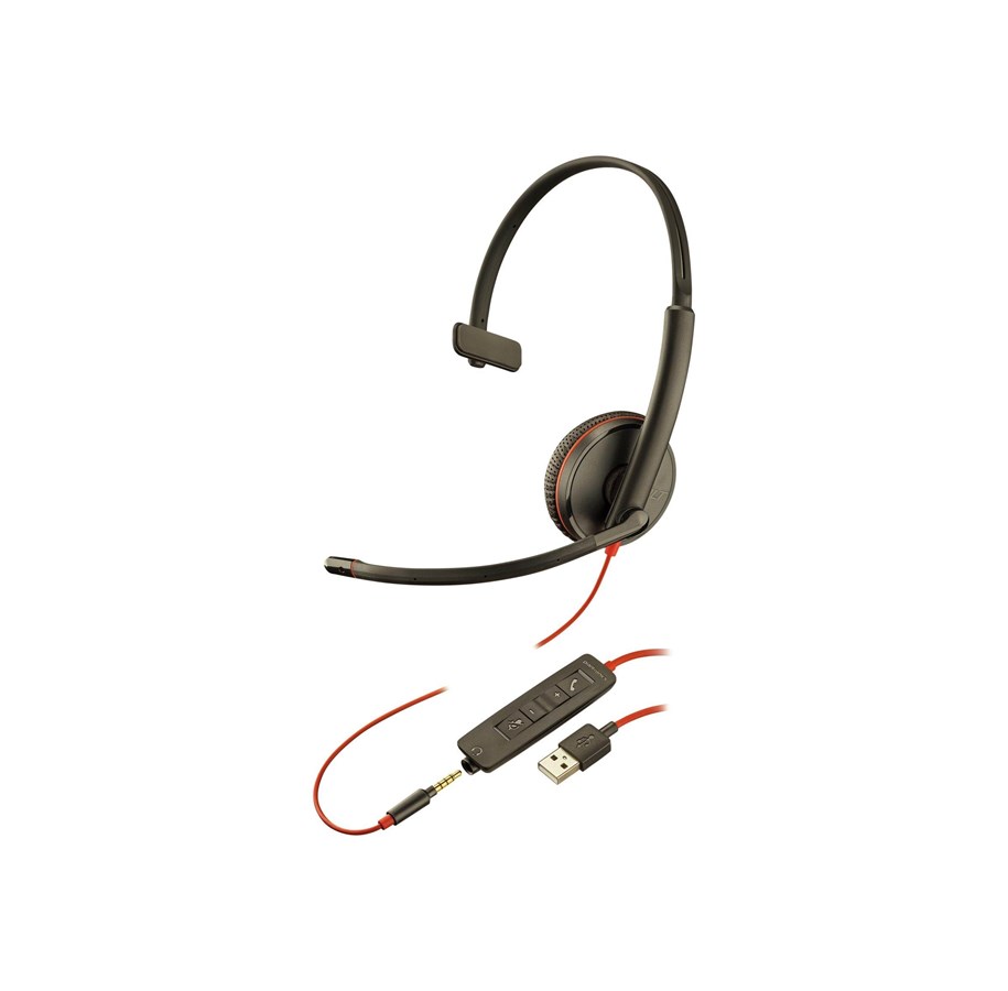 Kopfhörer/Headsets - Poly Blackwire C3215 Mono USB-A - 209746-201