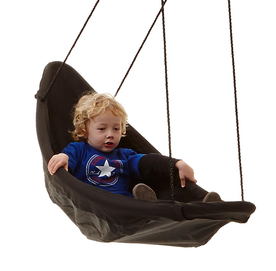Spiele im Freien - Nordic Play Canoe swing black 153x54 cm - 805-410