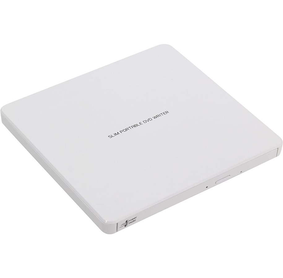 Optisches Laufwerk (DVD / BR / Floppy) - Hitachi - LG GP60NW60 Slim Portable DVD-Writer - DVD-RW (Brenner) - USB 2.0 - Weiß - GP60NW60.AUAE12W