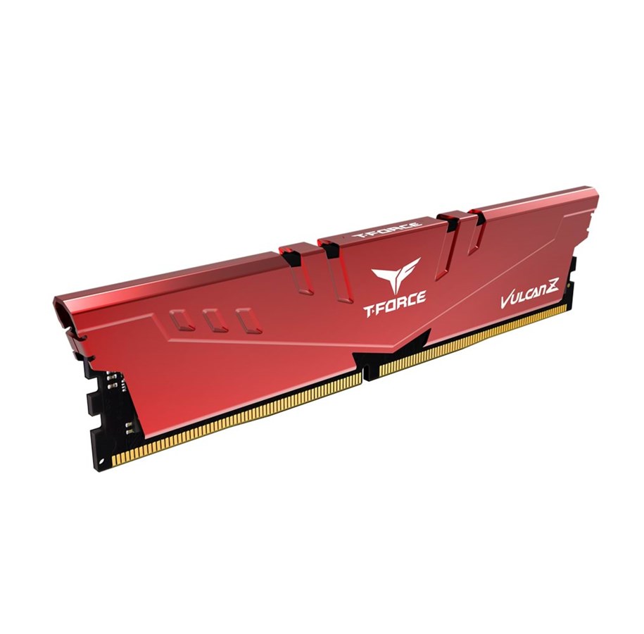 Arbeitsspeicher (RAM) - Team Group T-Force Vulcan Z DDR4-3200 - 16GB - CL16 - Single Channel (1 pcs) - Intel XMP - Rot - TLZRD416G3200HC16C01