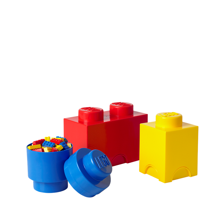 Kinderzimmer - LEGO Aufbewahrungsbox Multipack S (Rot, Blau, Gelb) - 40140001