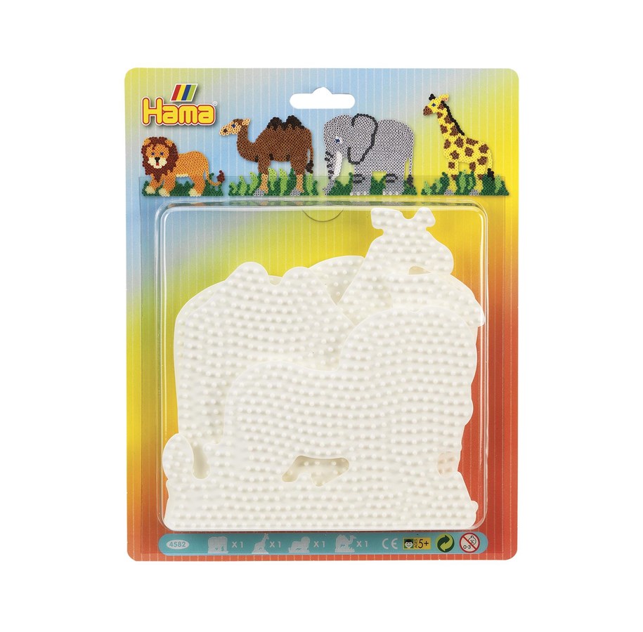 Kreativ-Spiele - Hama Ironing Beads Pegboards - Animals 4pcs. - 4582