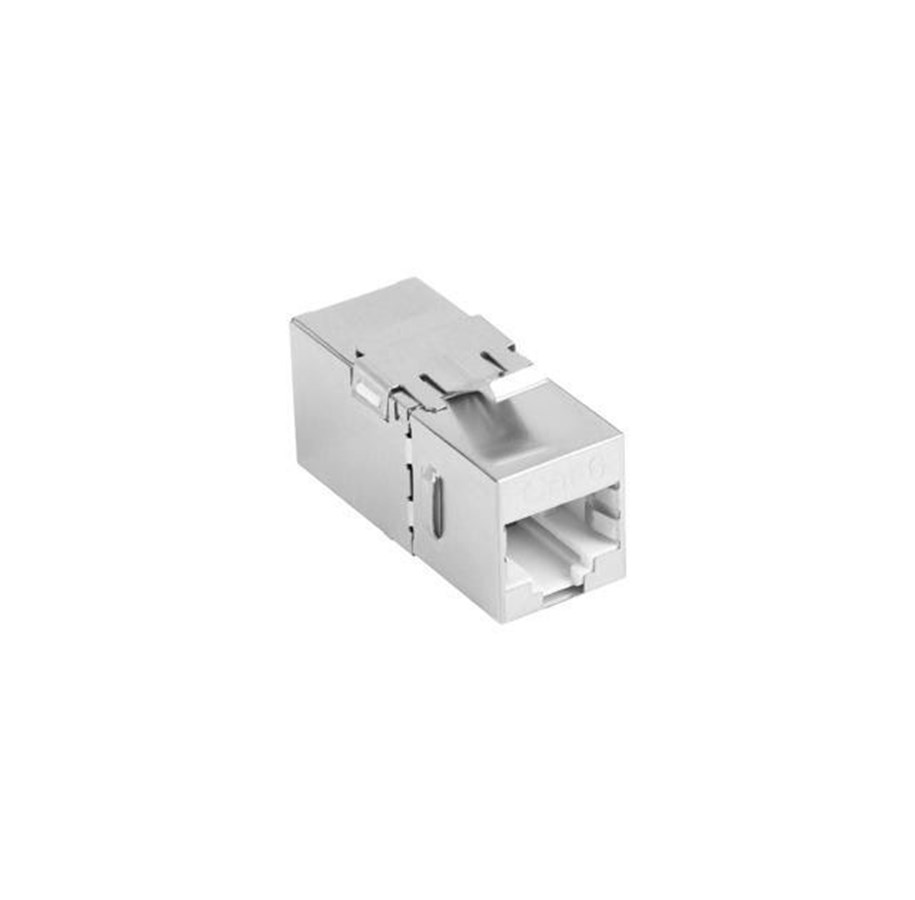 Netzwerkzubehör - Lanberg Feed-Thru Keystone Connector RJ45->RJ45 CAT6 FTP 90 - KSF6-3090