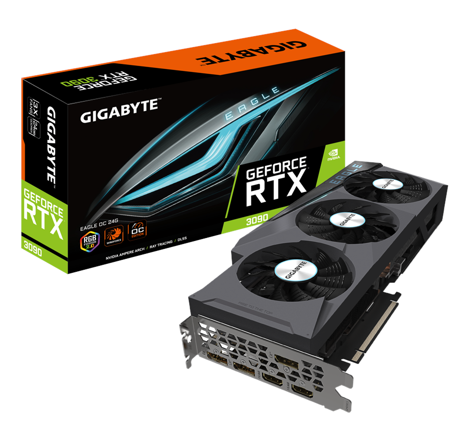 Grafikkarte - GIGABYTE GeForce RTX 3090 EAGLE OC - 24GB GDDR6X RAM - Grafikkarte - GV-N3090EAGLE OC-24GD