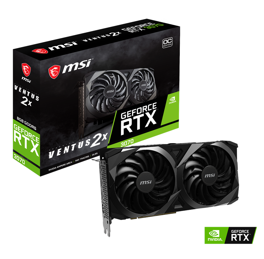Grafikkarte - MSI GeForce RTX 3070 VENTUS 2X OC - 8GB GDDR6 RAM - Grafikkarte - RTX 3070 VENTUS 2X OC