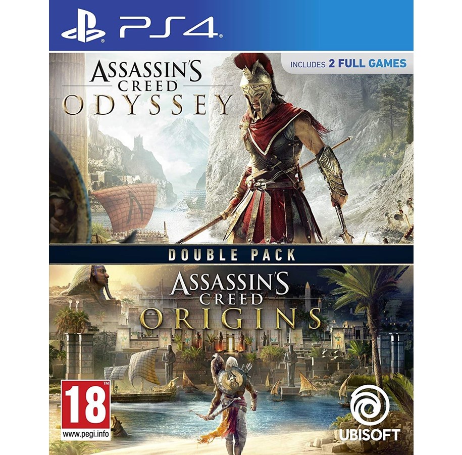 Spiele - Assassin's Creed Odyssey + Origins (Double Pack) - Sony PlayStation 4 - Action/Abenteuer - PEGI 18 - 3307216146018