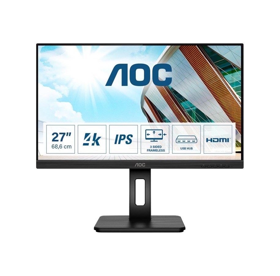 Monitor - AOC U27P2 - 3840x2160 (4K) - 60Hz - IPS - U27P2