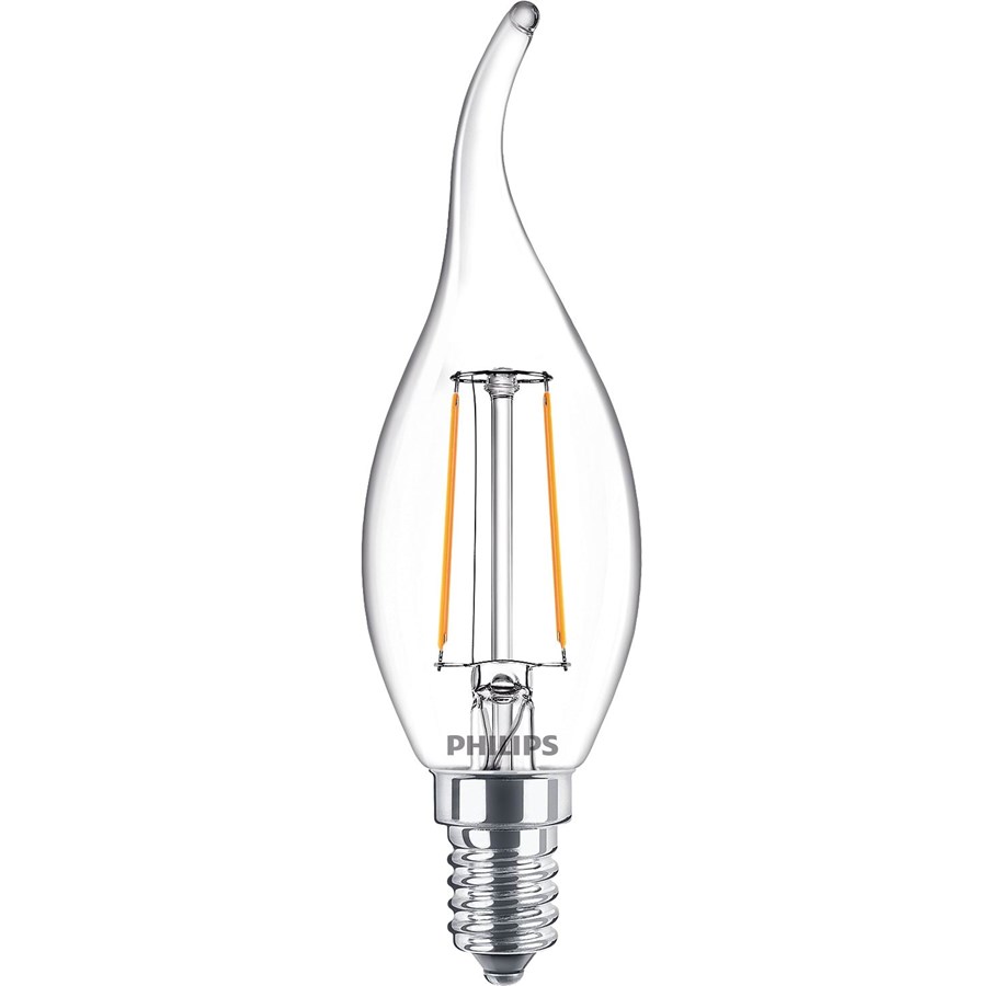 LED-Birnen - Philips LED-Lampe Classic Candle 2W/827 (25W) Clear E14 - 929001238455
