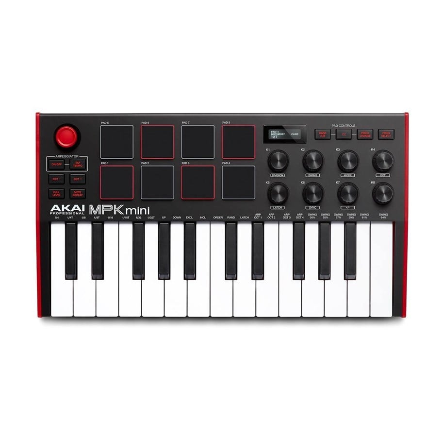 Musikinstrumente & DJ-Ausstattung - Akai MPK Mini MK3 - Midi Keyboard - 25 Mini Keys - 8 Pads - MPKMINI3