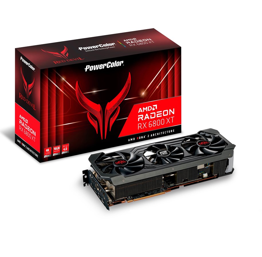 Grafikkarte - PowerColor Radeon RX 6800 XT Red Devil - 16GB GDDR6 RAM - Grafikkarte - AXRX 6800XT 16GBD6-3DHE/OC
