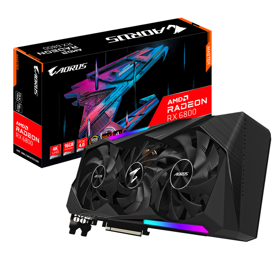 Grafikkarte - GIGABYTE Radeon RX 6800 AORUS Master - 16GB GDDR6 RAM - Grafikkarte - GV-R68AORUS M-16GD