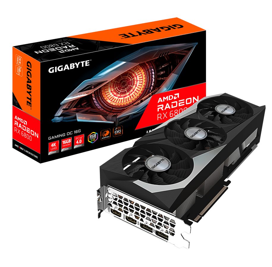 Grafikkarte - GIGABYTE Radeon RX 6800 GAMING OC - 16GB GDDR6 RAM - Grafikkarte - GV-R68GAMING OC-16GD