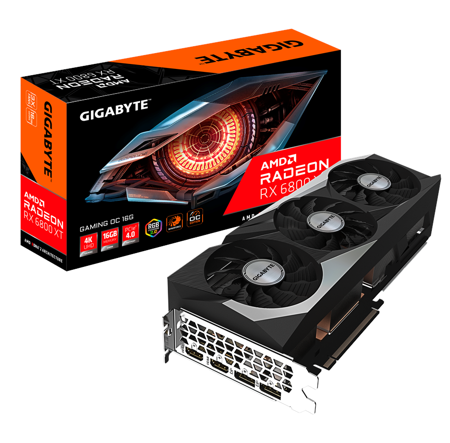 Grafikkarte - GIGABYTE Radeon RX 6800 XT GAMING OC - 16GB GDDR6 RAM - Grafikkarte - GV-R68XTGAMING OC-16GD