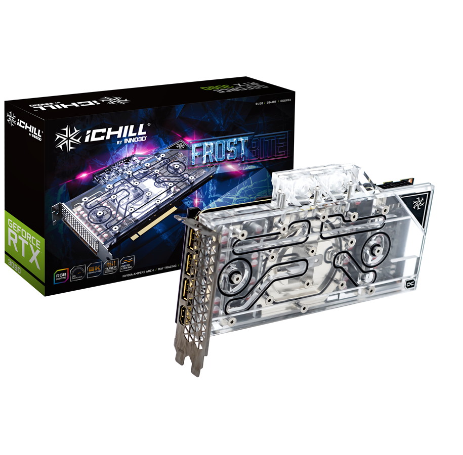 Grafikkarte - Inno3D GeForce RTX 3090 iCHILL Frostbite - 24GB GDDR6X RAM - Grafikkarte - C3090-246XX-1880FB