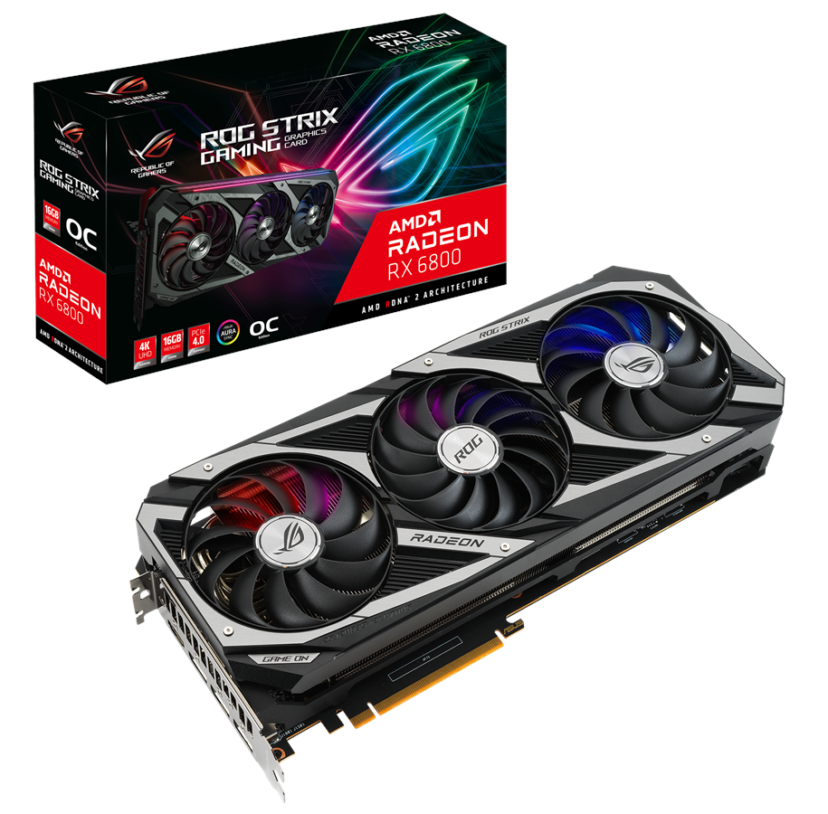 Grafikkarte - ASUS Radeon RX 6800 OC - 16GB GDDR6 RAM - Grafikkarte - 90YV0FM0-M0NA00