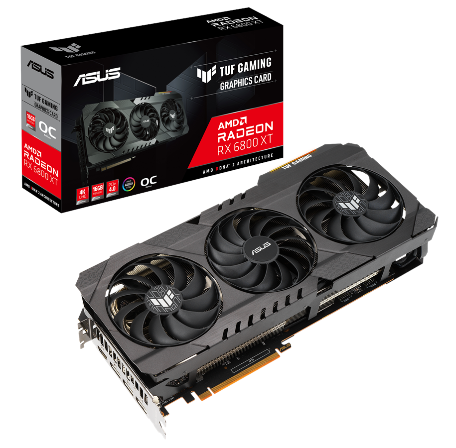 Grafikkarte - ASUS Radeon RX 6800 XT TUF OC - 16GB GDDR6 RAM - Grafikkarte - 90YV0FL1-M0NM00