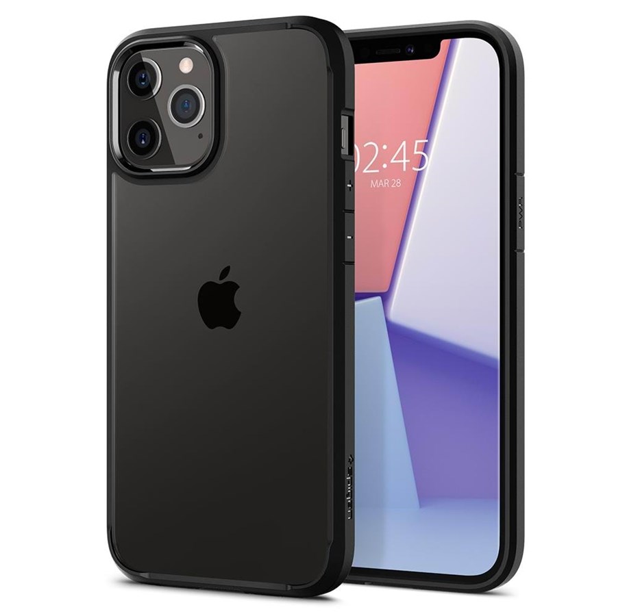 Handys - Cover & Cases - Spigen Ultra Hybrid - black - iPhone 12/Pro - ACS01703