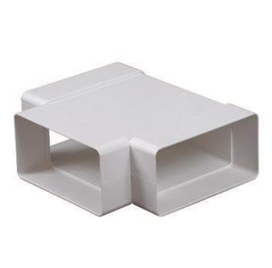 Ventilation - Unite Flat duct t-piece (75x150 mm) white - UNITE-KP75-26
