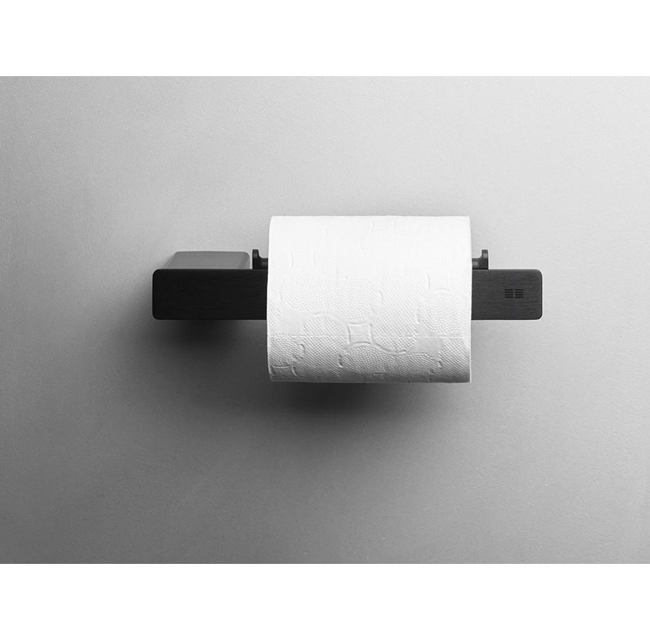 Badezimmerzubehör - Wantec Reframe Collection toilet paper holder Black - 7054