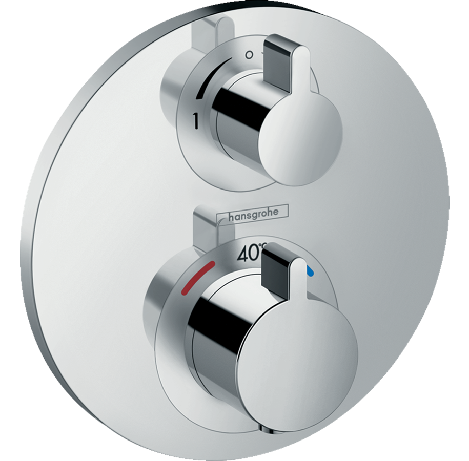 Mischbatterien und Armaturen - Hansgrohe ecostat s thermostatic mixer for concealed install - 15758000