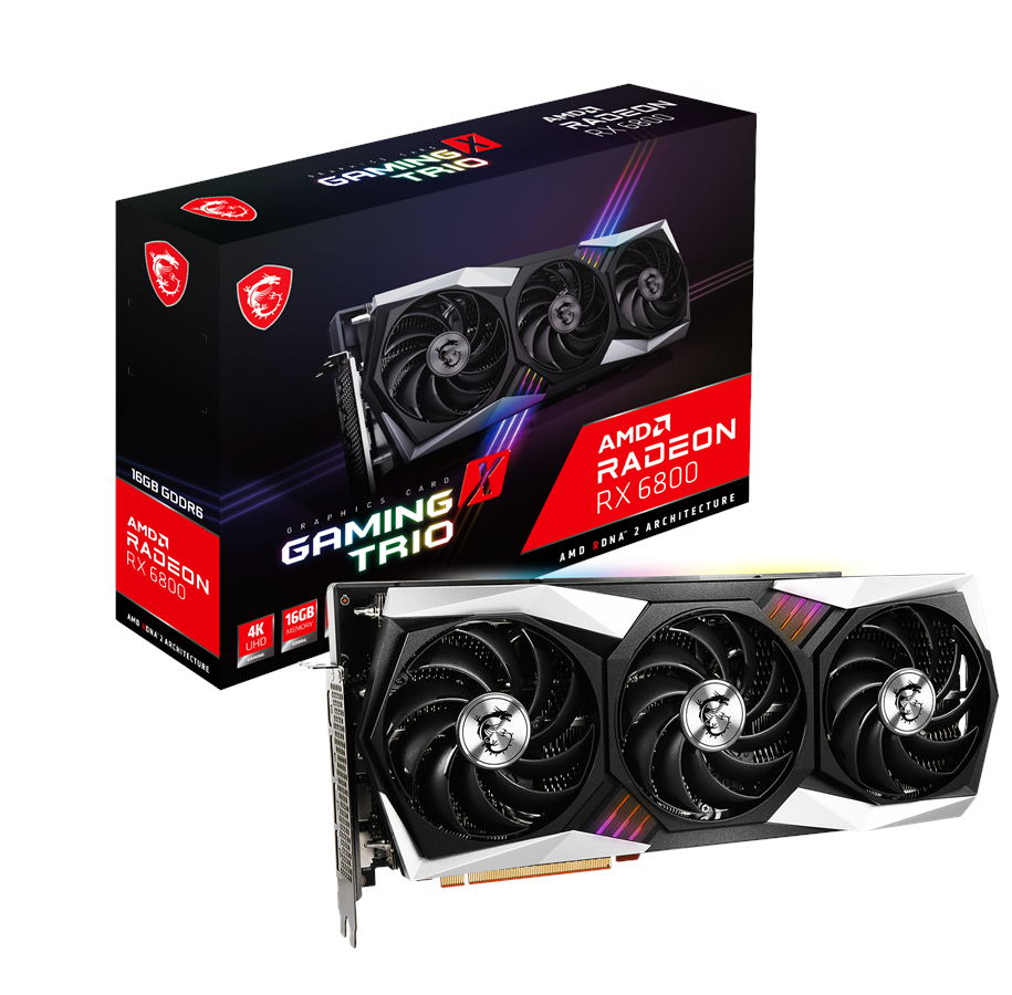 Grafikkarte - MSI Radeon RX 6800 GAMING X TRIO - 16GB GDDR6 RAM - Grafikkarte - RX 6800 GAMING X TRIO 16G