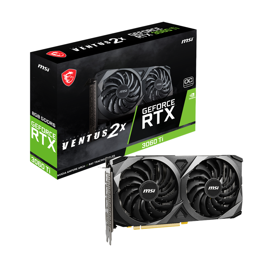 Grafikkarte - MSI GeForce RTX 3060 Ti VENTUS 2X OCV1 - 8GB GDDR6 RAM - Grafikkarte - RTX 3060 Ti VENTUS 2X OCV1