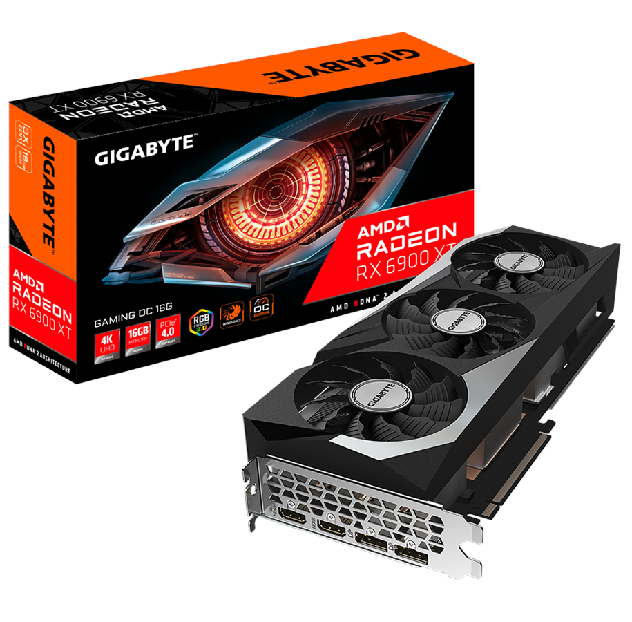 Grafikkarte - GIGABYTE Radeon RX 6900 XT GAMING OC - 16GB GDDR6 RAM - Grafikkarte - GV-R69XTGAMING OC-16GD