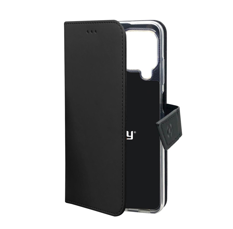 Handys - Cover & Cases - CELLY Samsung Galaxy A12 Wally - Black - WALLY945