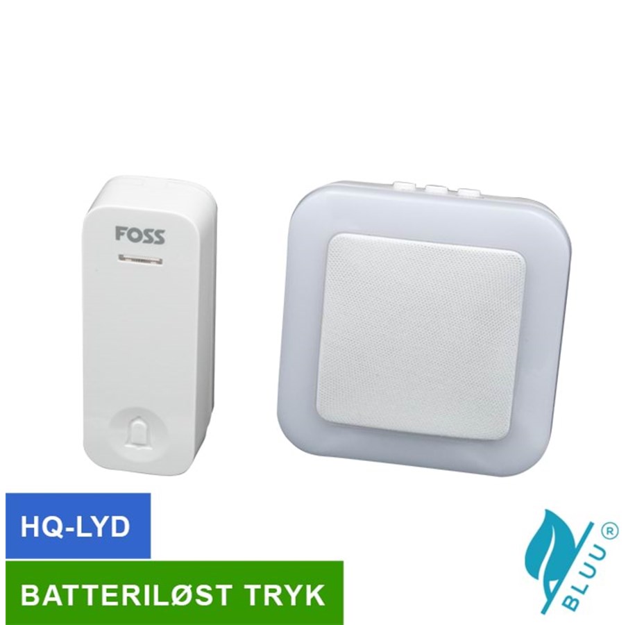 Elektrogeräte - Foss Europe Trend door bell premium bluu1 white battery - 102020